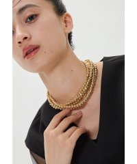 niana/ニアナ niana ドットネックレス ショート ボールチェーン ボリューム ゴールド シルバー 結婚式 二次会 同窓会 成人式 パーティー お呼ばれ オケージョ/508199766