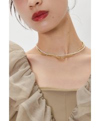niana/ニアナ niana アンティークチェーンネックレス 二連 ゴールド シルバー 結婚式 二次会 同窓会 成人式 パーティー お呼ばれ オケージョン/508199767