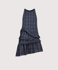 LA POMME petit/ラポミ プチ LA POMME petit Ruffle Plaid Piping Vest One Piece/508199822