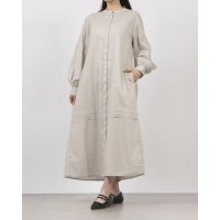 hunch/ハンチ hunch 60ハイカウントローン シルケット加工 シャツワンピース/508200073