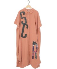 ScoLar/スカラー ScoLar SCRロゴアップリケシャツワンピース/508200078
