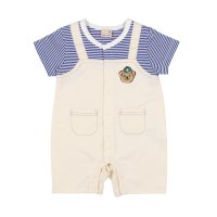petit main/プティマイン petit main サロペ風半袖カバーオール【返品不可商品】/508200103
