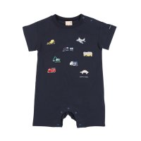 petit main/プティマイン petit main 【リンク】働く車刺繍カバーオール【返品不可商品】/508200104