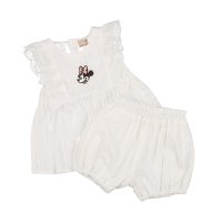 petit main/プティマイン petit main 【Disney】肩フリルチュニックセットアップ【返品不可商品】/508200110