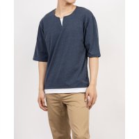 JEANS MATE/ジーンズメイト JEANS MATE 汗染み 目立ちにくい ゼロステイン フェイクレイヤード BIGT/508200120