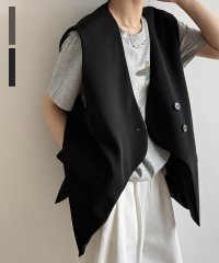 ARGO TOKYO/アルゴトウキョウ ARGO TOKYO Double Button V－neck Gilet 21133 ダブルボタンVネックジレ ダブルボタンベスト ジレ ロ/508200228