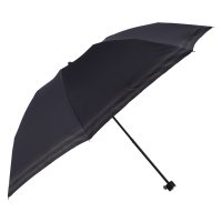 LANVIN en Bleu/ランバンオンブルー LANVIN en Bleu 折りたたみ傘 雨傘 メンズ 60cm 軽量 裾ボーダー ブラック グレー ネイビー 黒/508200241