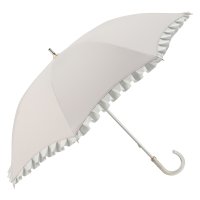 LANVIN en Bleu/ランバンオンブルー LANVIN en Bleu 日傘 完全遮光 晴雨兼用 長傘 雨傘 レディース 50cm 軽量 UVカット 一級遮光 遮熱 シャイニーフリル/508200243