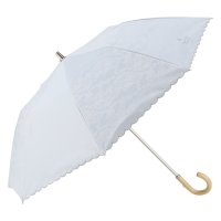 LANVIN COLLECTION/ランバン コレクション LANVIN COLLECTION 折りたたみ傘 2段 雨傘 スカラ刺繍 48cm UVカット 遮光 遮熱 12089－51/508200250