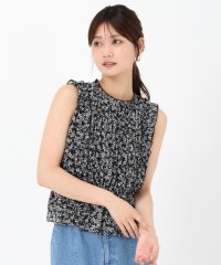 MISCH MASCH/ミッシュマッシュ MISCH MASCH 2025春夏新作 小花柄シャーリングノースリブラウス/508200334