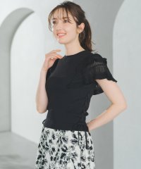 MISCH MASCH/ミッシュマッシュ MISCH MASCH 2025春夏新作 クロシェ編みフリルフレア袖ニット/508200340