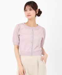 MISCH MASCH/ミッシュマッシュ MISCH MASCH 2025春夏新作 シアークルーネック半袖カーディガン/508200342