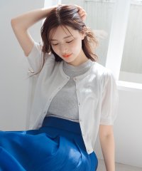 MISCH MASCH/ミッシュマッシュ MISCH MASCH 2025春夏新作 シアークルーネック半袖カーディガン/508200342