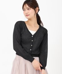 MISCH MASCH/ミッシュマッシュ MISCH MASCH 2025春夏新作 ラメシアーVネックカーディガン/508200343
