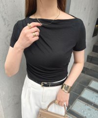 futier land/フューティアランド Futier Land アシンメトリードレープTシャツ/508200394