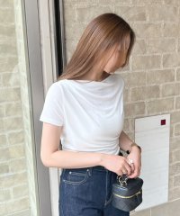 futier land/フューティアランド Futier Land アシンメトリードレープTシャツ/508200394