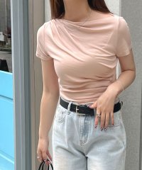 futier land/フューティアランド Futier Land アシンメトリードレープTシャツ/508200394