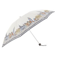 Aquascutum/アクアスキュータム AQUASCUTUM 傘 長傘 雨傘 レディース 55cm 婦人長傘 オフ ホワイト ネイビー 1AQ 17066/508200497