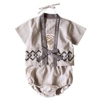 moc mof/モクモフ mocmof ベビー服 羽織り 前掛け ブルマ 3点セット ベビー キッズ 新生児 肌着 赤ちゃん 女の子 男の子 622－566144【返品不可商品/508200527