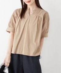 SHIPS Colors WOMEN/SHIPS Colors:〈手洗い可能〉ハイツイスト コンビ スキッパー プルオーバー/508200588