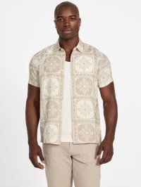 GUESS/ゲス GUESS SS Mosley Tile Print Shirt/508200596