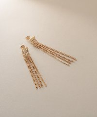 COCOSHNIK /K10キヘイミックスチェーンフリンジ スタッズピアス/508200687