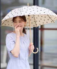 Reflect/【晴雨兼用／紫外線遮蔽率99％以上／雨の日もおしゃれに◎】バンブーハンドル長傘/508200698