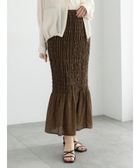 Te chichi/【松井愛莉着用】ドットシャーリングタイトスカート（セットアップ可）《2025summer catalog item》/508200764