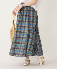 SHIPS Colors WOMEN/SHIPS Colors:〈手洗い可能〉マドラスチェック ギャザー スカート◇/508200830
