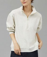 qualite/【MARGAUX】ハーフジップスウェットプルオーバー/508200940