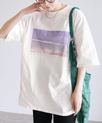 reca/レカ reca 転写プリント五分袖オーバーサイズTシャツ（bel－y－29515）/508201030