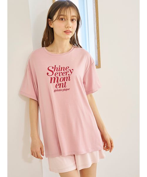 セール 30%OFF】【接触冷感】ロゴTシャツ&リブショートパンツ