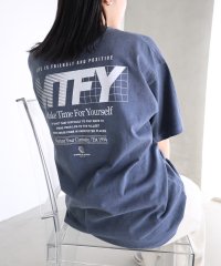 and　Me.../アンドミー andme ピグメント加工 MTFY ロゴ プリント 半袖 Tシャツ/508201145