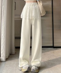 TeddyShop/テディショップ Teddyshop レディース ふわっと韓国っぽシルエット。レーススカートレイヤード風スウェットパンツ/508201225