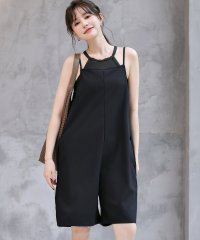 TeddyShop/テディショップ Teddyshop レディース水着 深Uネックでゆったり。ラッシュガードサロペットハーフパンツ/508201232