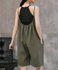 TeddyShop/テディショップ Teddyshop レディース水着 深Uネックでゆったり。ラッシュガードサロペットハーフパンツ/508201232