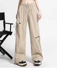 TeddyShop/テディショップ Teddyshop レディース リボン付きで韓国っぽ。サイドカットパラシュートカーゴパンツ/508201234