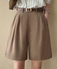 TeddyShop/テディショップ Teddyshop レディース ゆったり大人っぽstyle。ダブルタックハーフパンツ/508201236