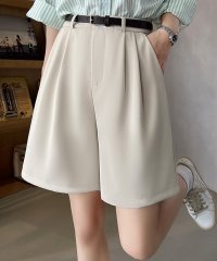 TeddyShop/テディショップ Teddyshop レディース ゆったり大人っぽstyle。ダブルタックハーフパンツ/508201236