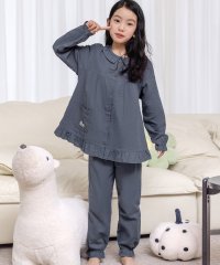 TeddyShop/テディショップ Teddyshop キッズ 長袖ステッチフリルチュニックセットアップルームウェア 上下2点セット/508201240