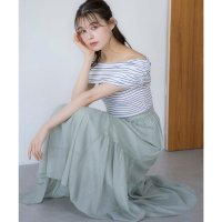 Noela/ノエラ Noela ギャザー切り替えスカート/508201332