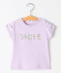 SHIPS KIDS/SHIPS KIDS:80～90cm / ガーリー 刺繍 ロゴ TEE/508017074