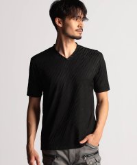 NICOLE CLUB FOR MEN/アラカルトリンクスジャカードVネック半袖プルオーバー/508152528