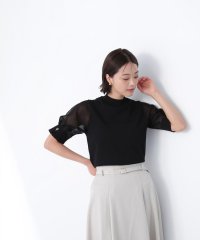 NATURAL BEAUTY BASIC/リングチェーンシアースリーブニット/508177066