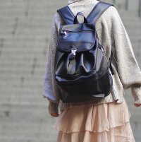 Rename /リネーム Rename フェイクレザー ギャザーデザイン バックパック/508177991