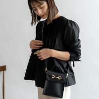 Rename /リネーム Rename ゴールドカラーバックル スクエア ミニショルダーバッグ/508178046