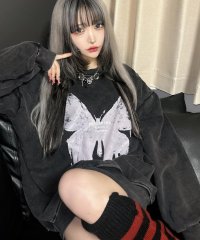 DEVICE/デバイス DEVICE オーバーサイズ アメリカン ヴィンテージ ストリート ピグメント 古着風 カレッジロゴ スウェット トレーナー/508178083