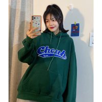 DEVICE/デバイス DEVICE 韓国風 ビッグシルエット フード付き カレッジロゴ フーディー パーカー/508178093