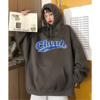 DEVICE/デバイス DEVICE 韓国風 ビッグシルエット フード付き カレッジロゴ フーディー パーカー/508178093