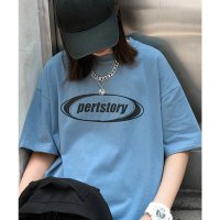 DEVICE/デバイス DEVICE ストリート風 ルーズスタイル 半袖Tシャツ/508178130